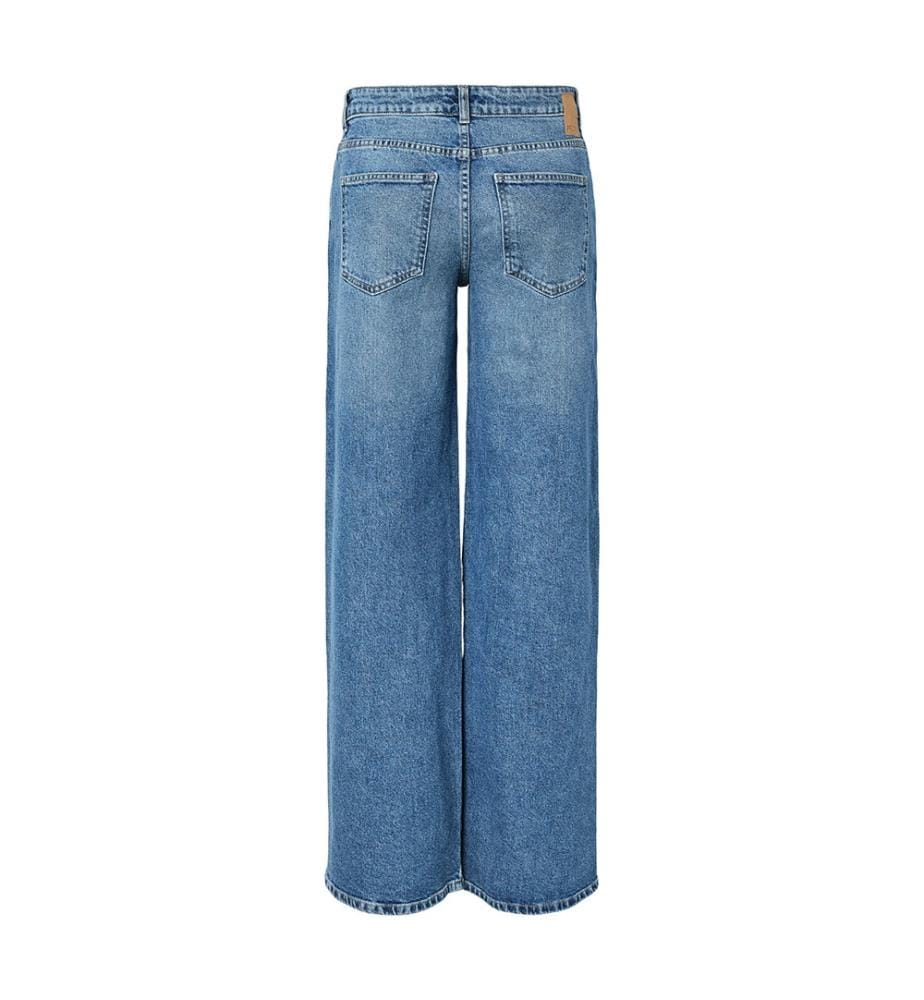 Weit geschnittene Jeans - Mittelblauer Denim