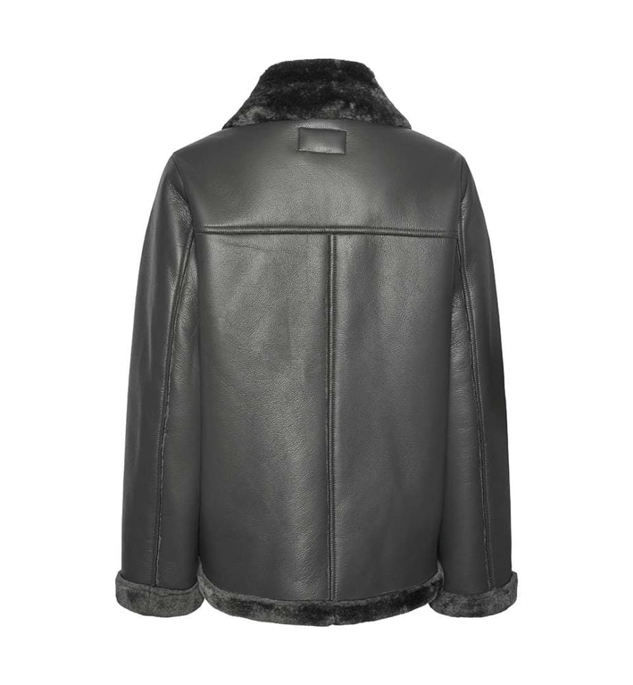 Nora Kunstpelzjacke - Silber