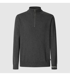 Polaire Andre Mock Zipper - Gris foncé Marl