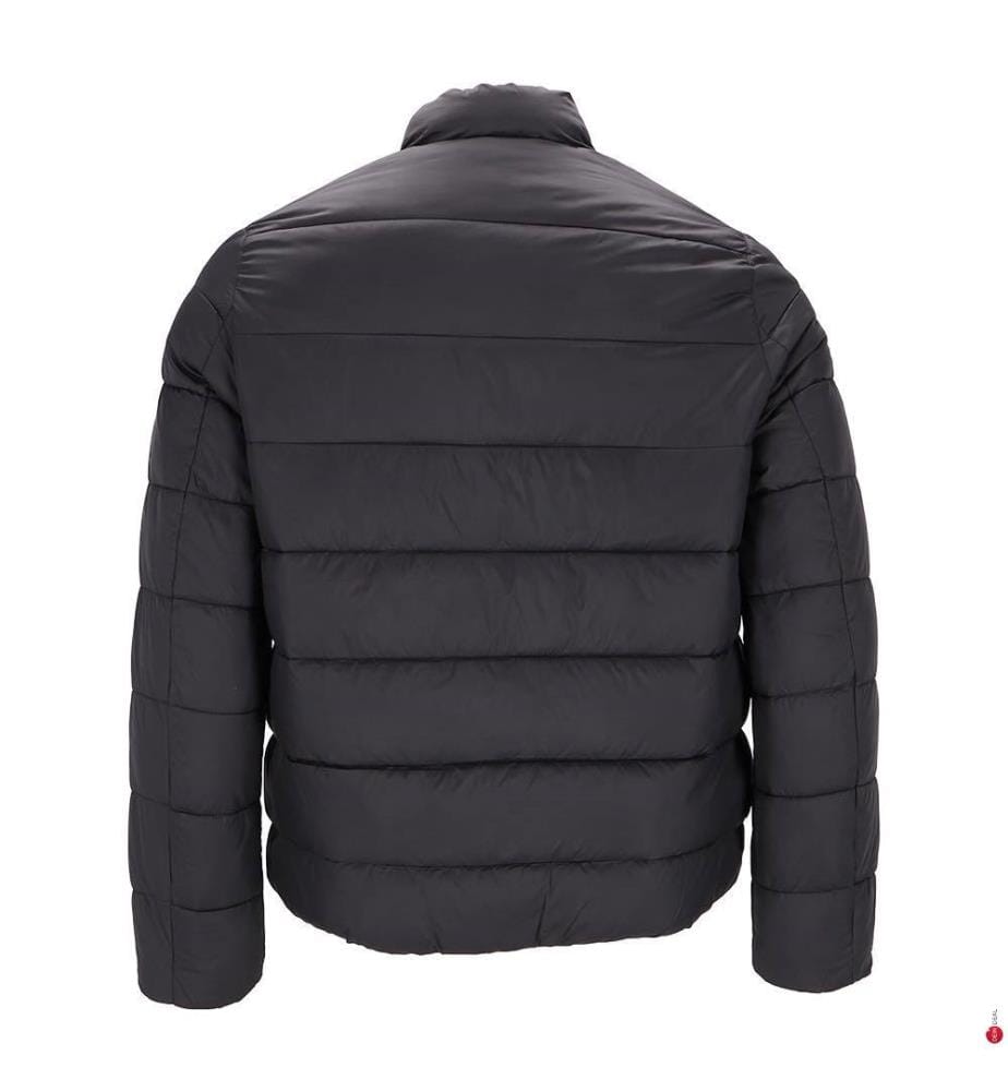 Down Jacket, Padded, High Collar - Black