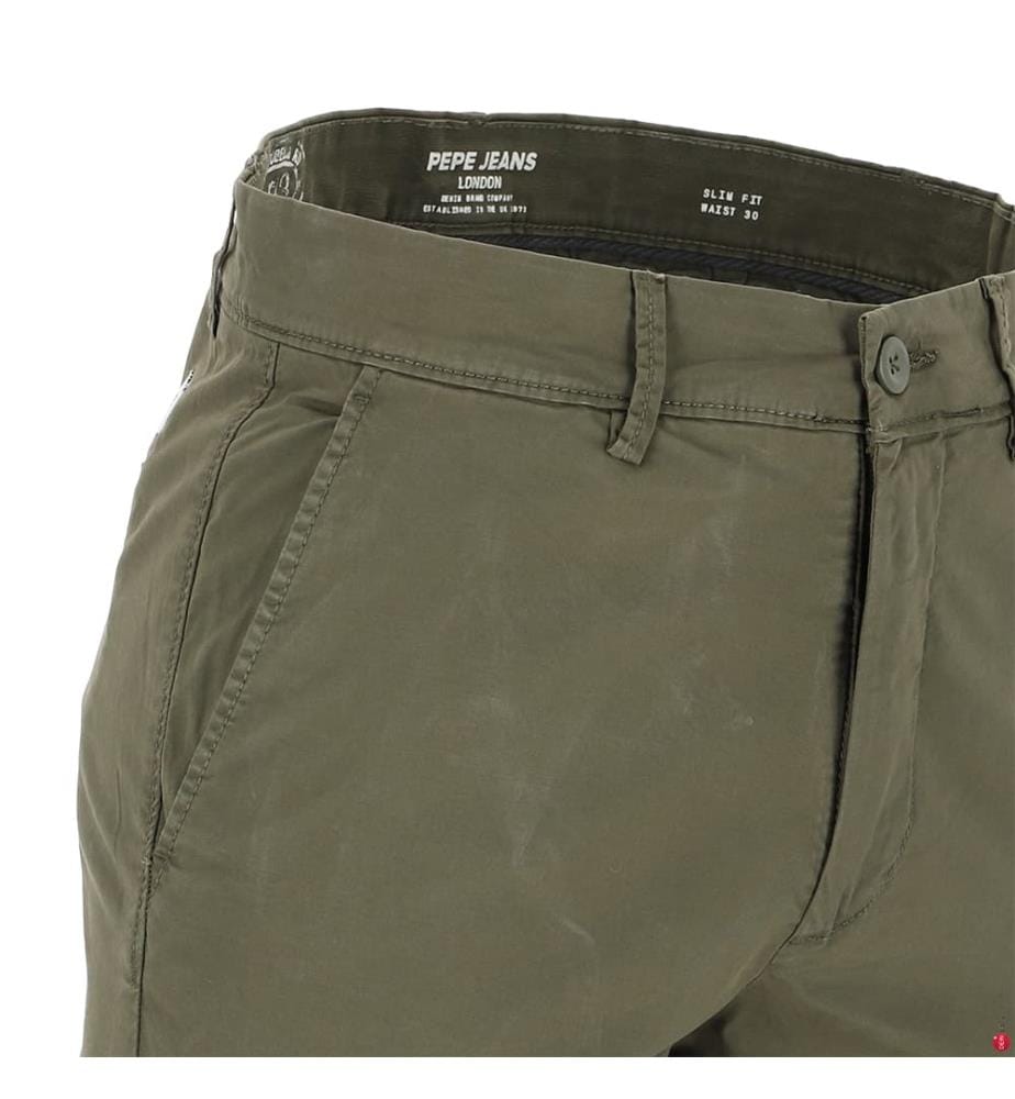 Pantaloni chino Slim Fit - Verde oliva