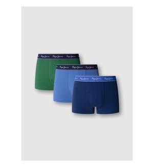 Boxer 3 Pezzi in Cotone Elasticizzato - Grigio Marl