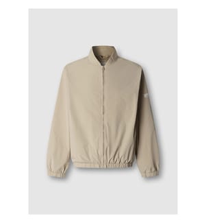 Bomberjacke mit Rippkragen - Concrete Beige