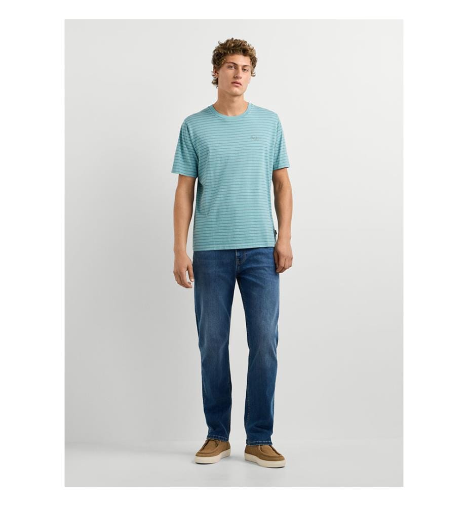 T-Shirt Jacko Streifen - Dunkelblau