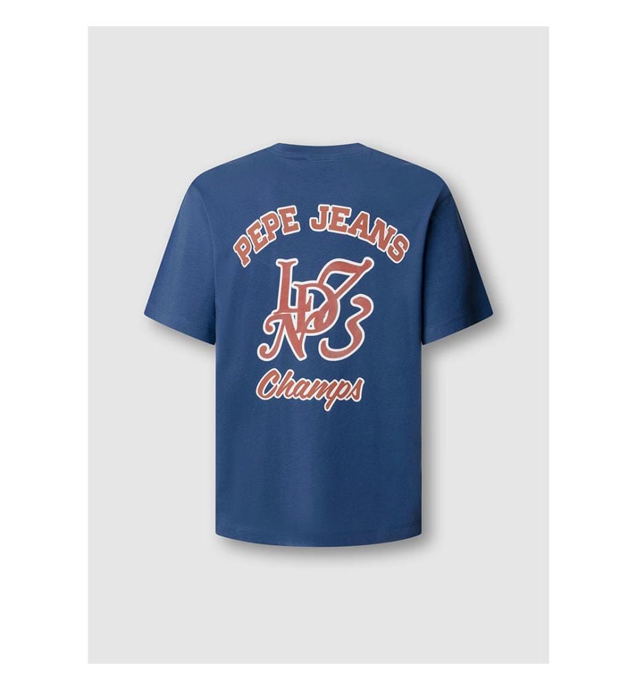 T-shirt à manches courtes de coupe décontractée - Bleu encre