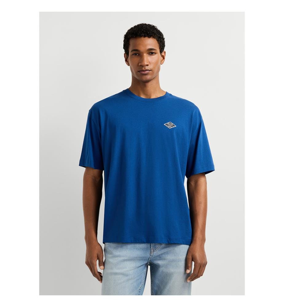 T-shirt à manches courtes de coupe décontractée - Bleu encre