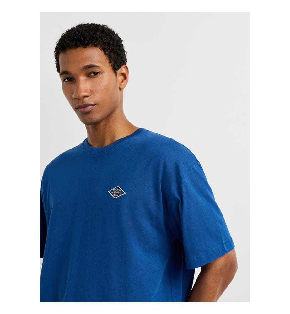 T-shirt à manches courtes de coupe décontractée - Bleu encre
