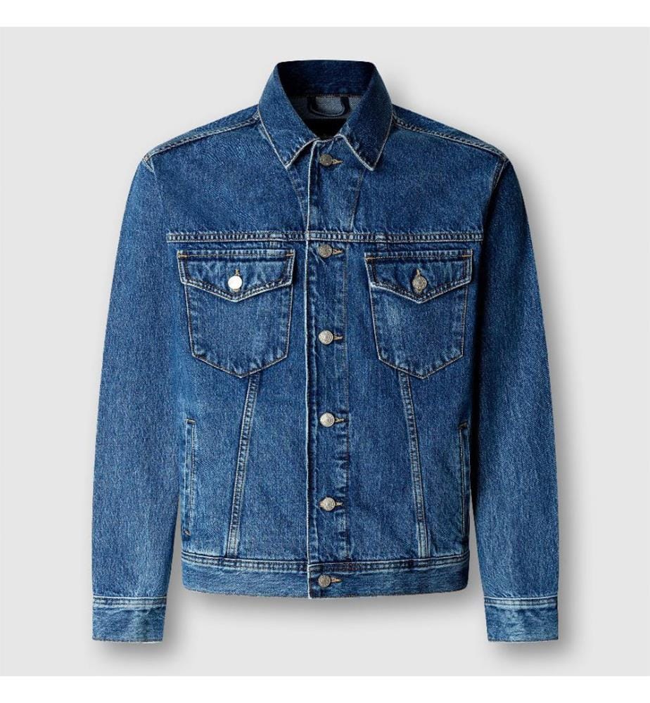 Albion Trucker-Jacke – Marineblau