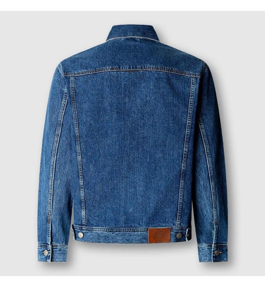 Albion Trucker-Jacke – Marineblau