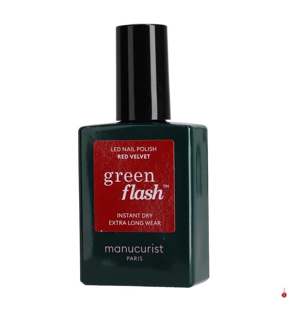 Nagellack Green Flash Red Velvet - 15 ml