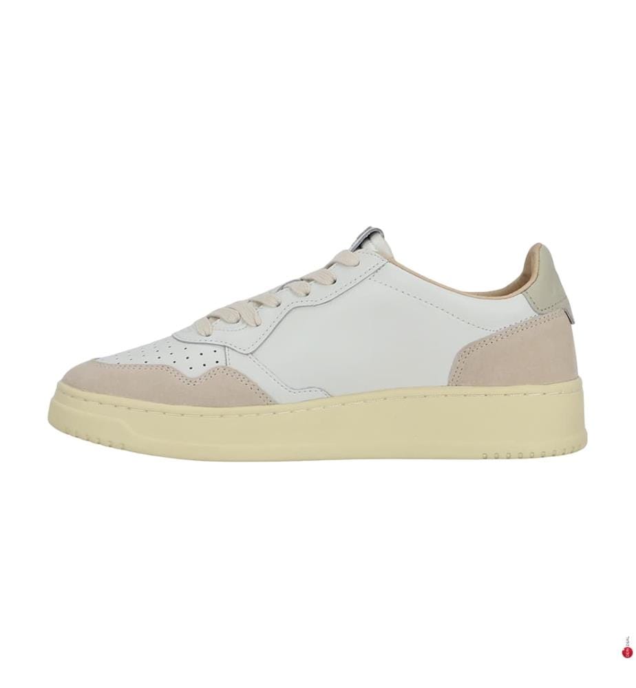 Baskets Medalist Low en Cuir - Blanc et Gris