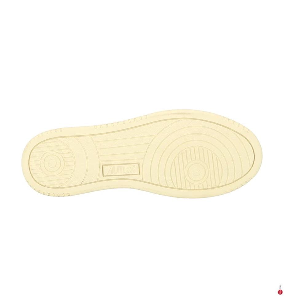 Baskets Medalist Low en Cuir - Blanc et Beige