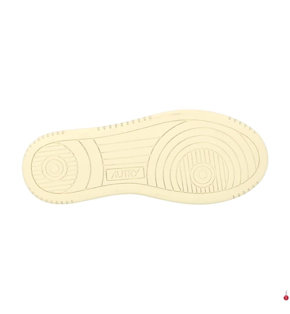 Baskets Medalist Low en Cuir - Blanc et Brun Clair