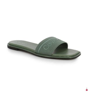 Mules Flat Slide He - Kaki