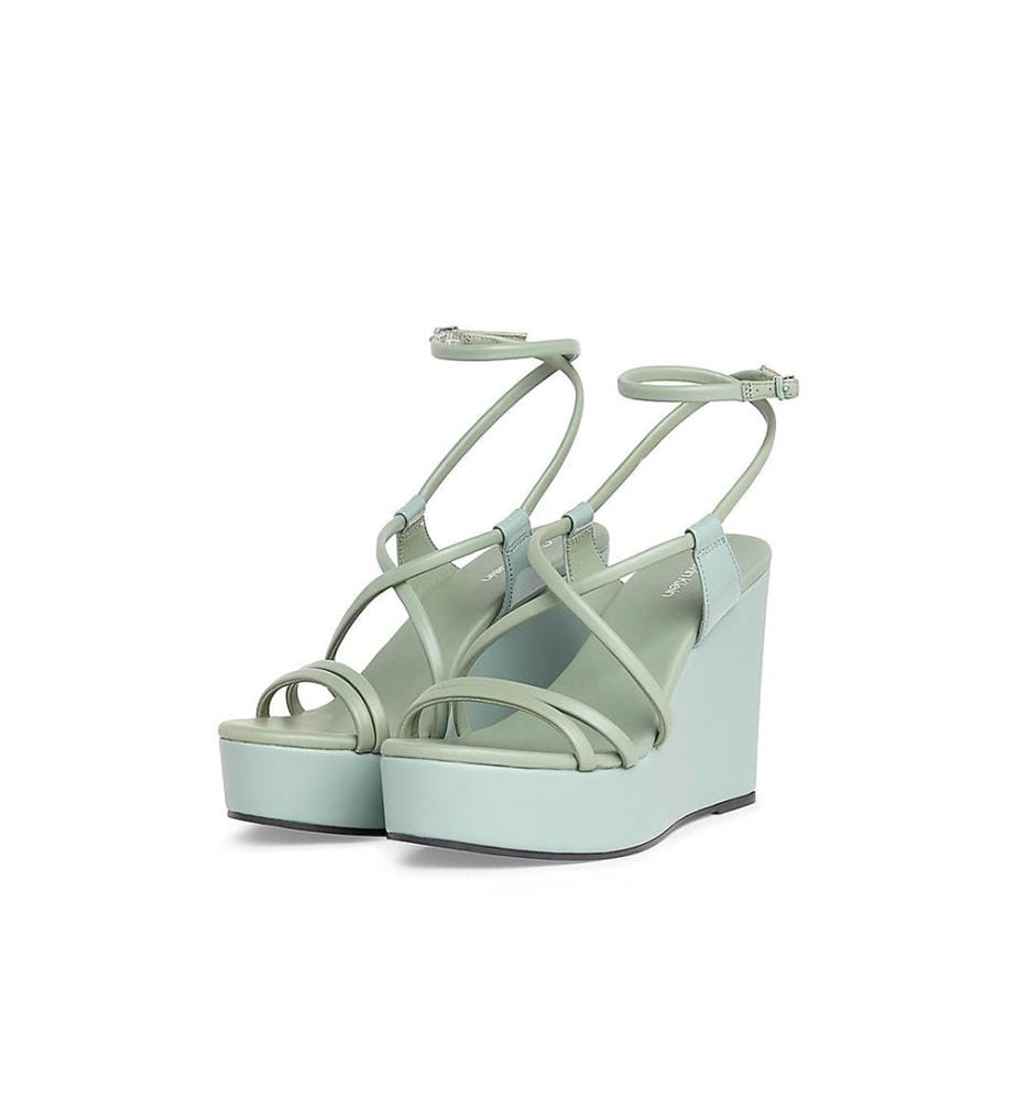 Sandales Compensées Wedge Sandal 70 Lth - Bleu Clair