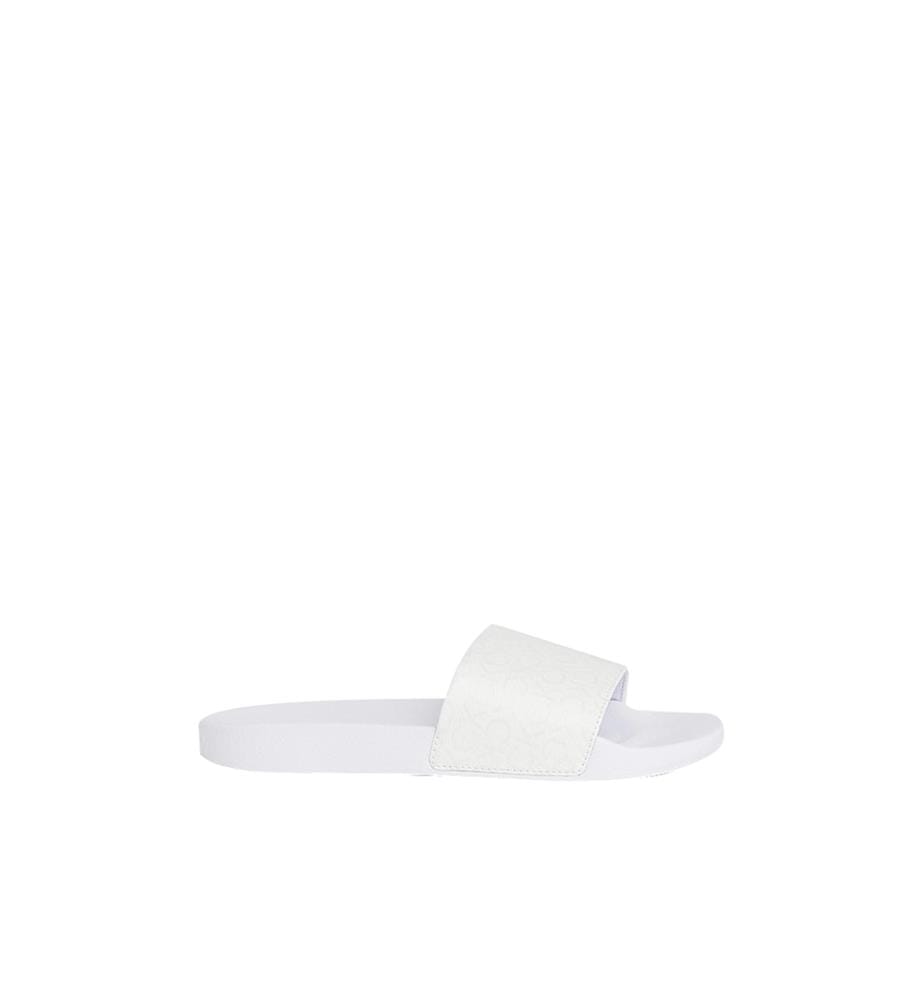 Mules Pool Slide Epi Mono - Blanc