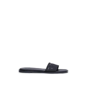 Pantoletten Flat Slide He - Schwarz