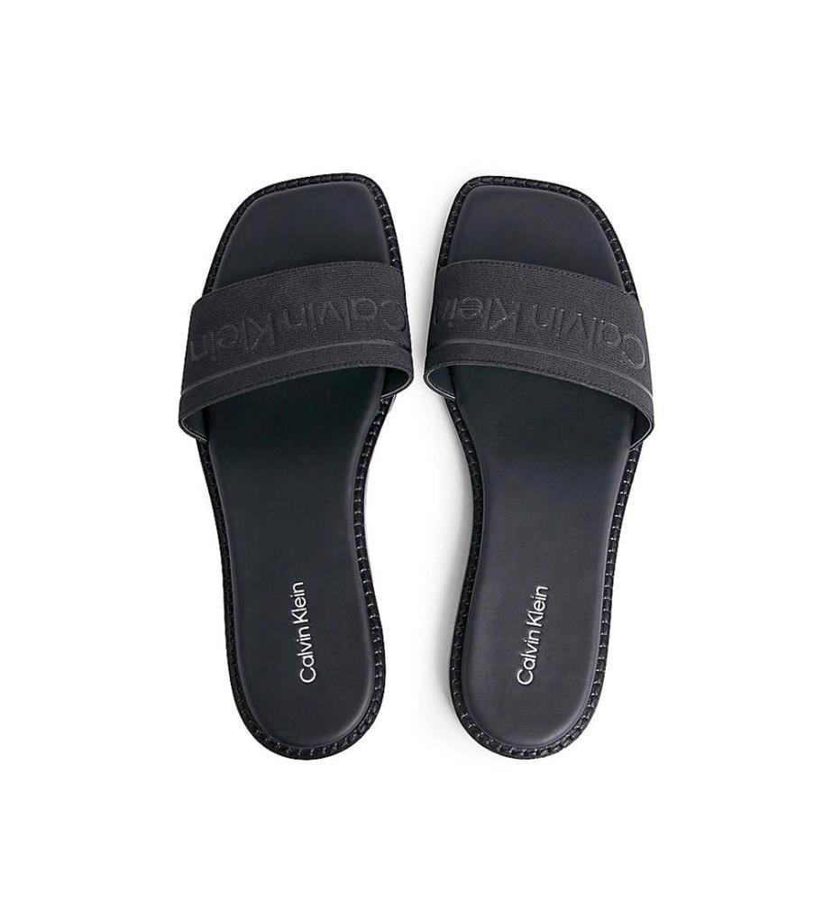 Pantoletten Flat Slide He - Schwarz