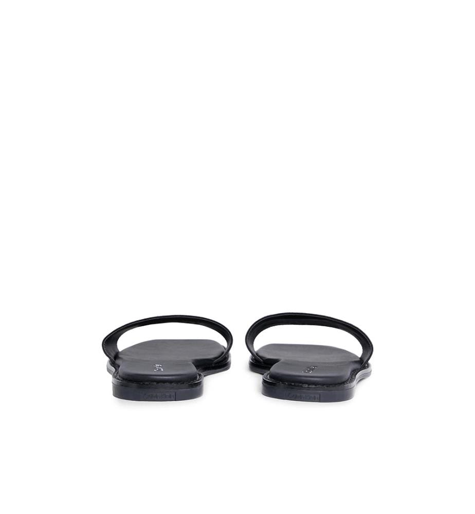 Pantoletten Flat Slide He - Schwarz