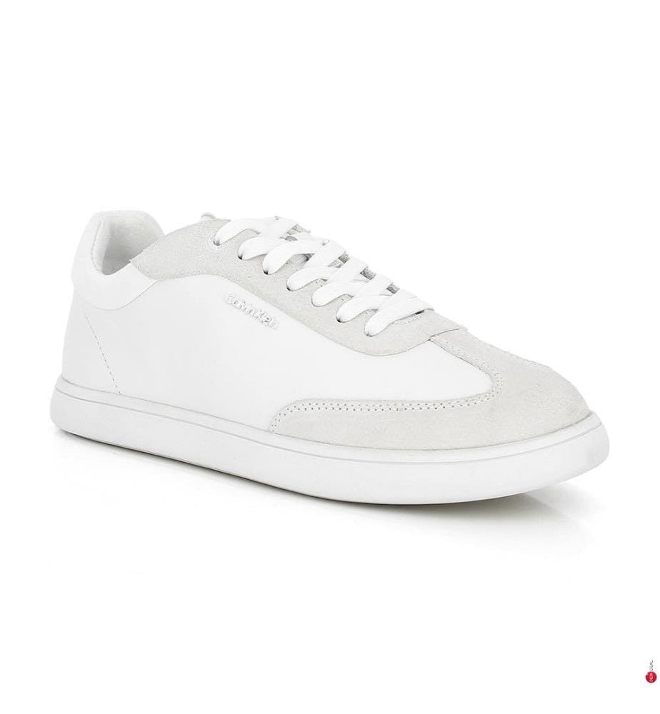 Baskets Basses en Cuir - Blanc