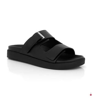 Ledersandalen - Schwarz