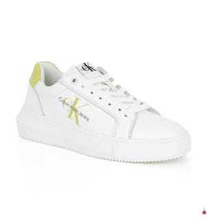 Sneakers Chunky Cupsole Laceup - White and Green