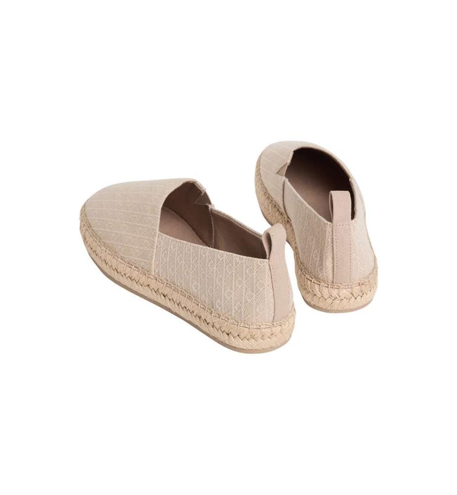 Monogram CK Espadrilles - silver mink