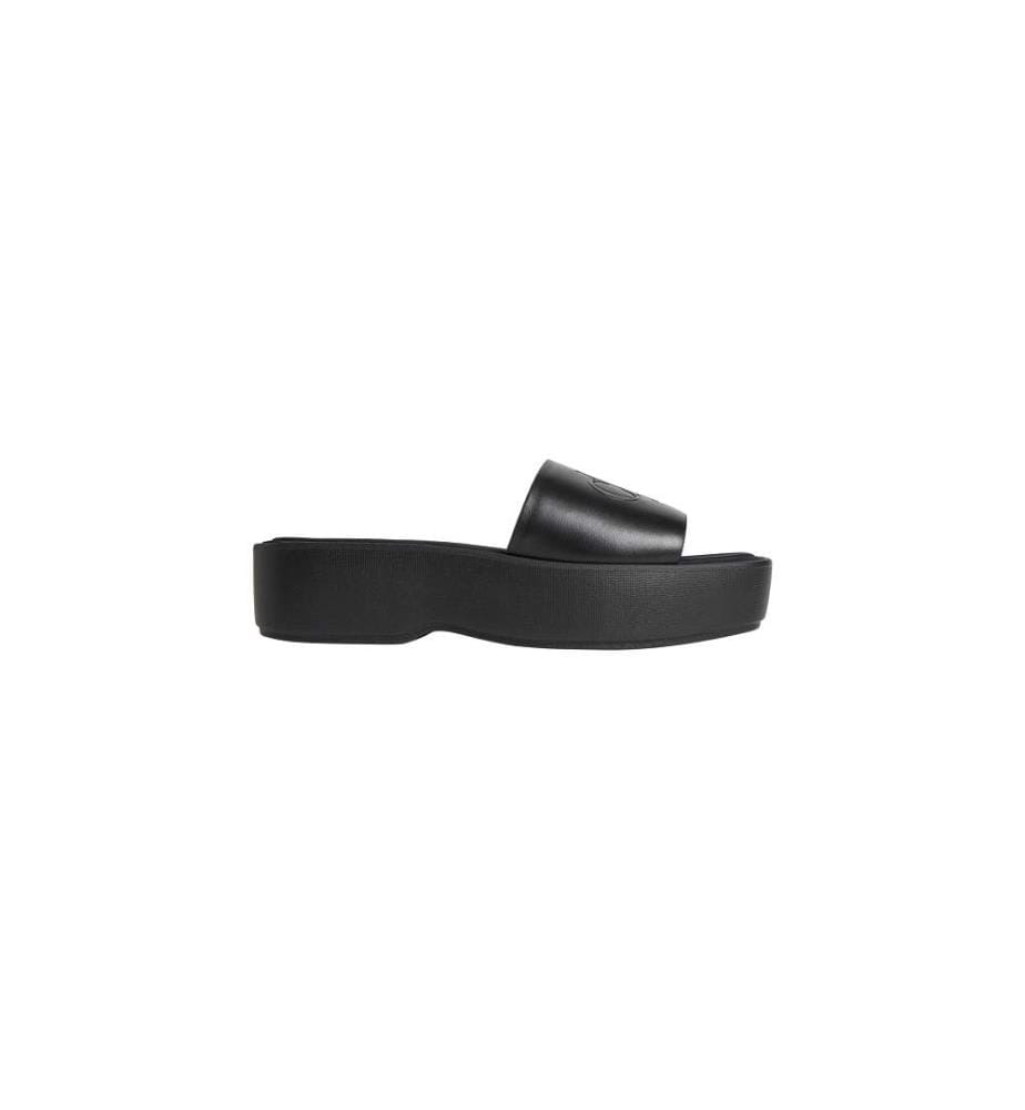 Mules Plateforme en Cuir - triple black