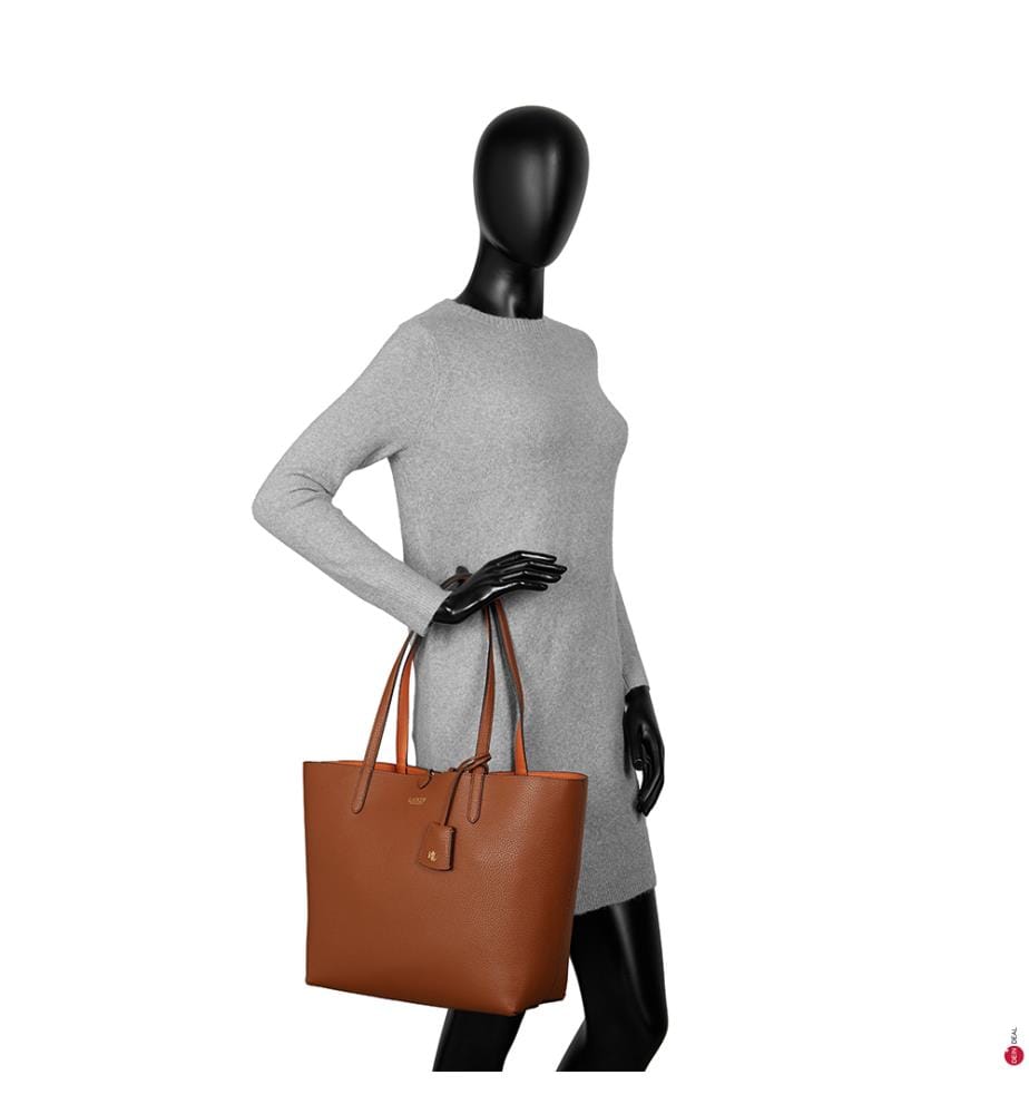 Sac Shopping Réversible & Pochette Reversible Tote M - Camel et Orange