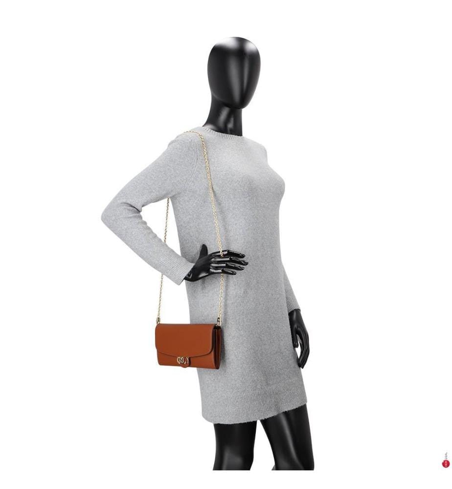 Sac à bandoulière Adair moyen en cuir - Sable Lauren