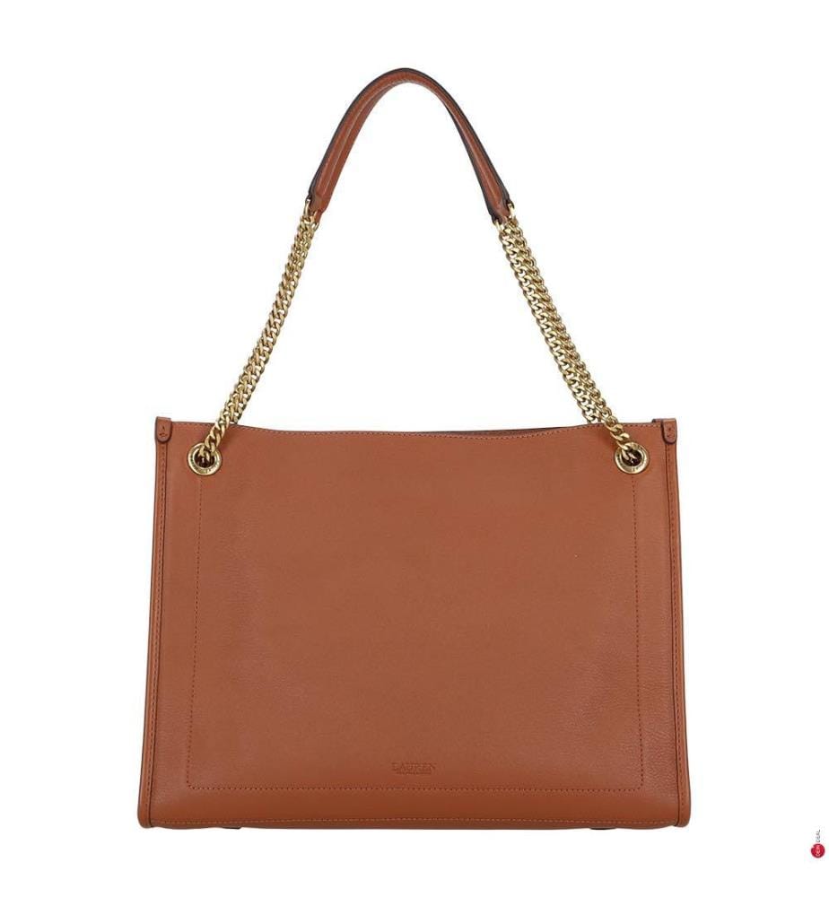Grand cabas Bradley en cuir grainé - Sable Lauren