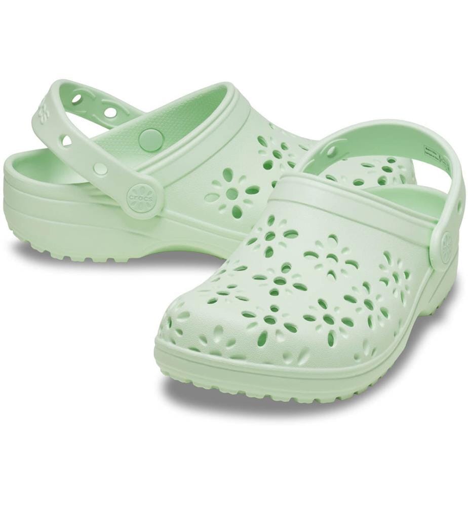 K's Classic Floral CutOut Clogs - Aquamarine