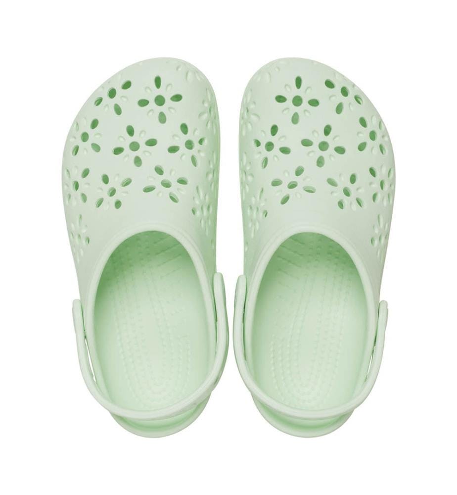 K's Classic Floral CutOut Clogs - Aquamarine