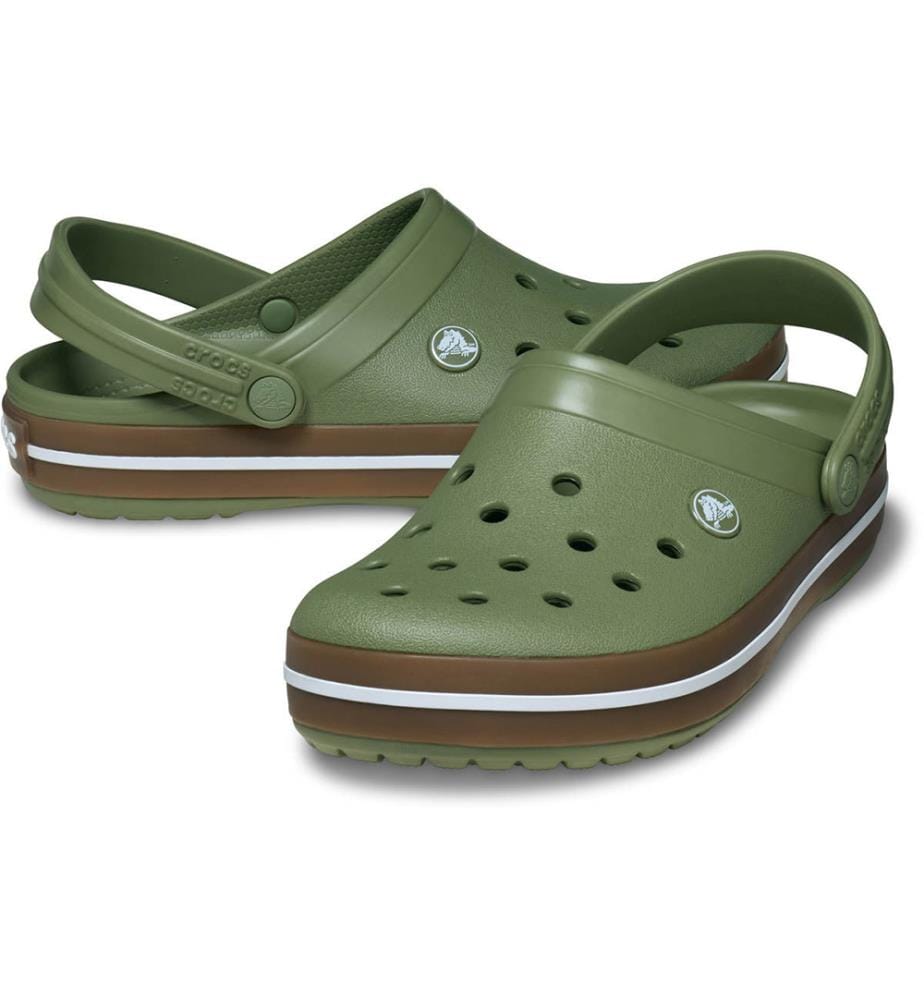 Zoccoli Crocband Gum - Khaki e marrone