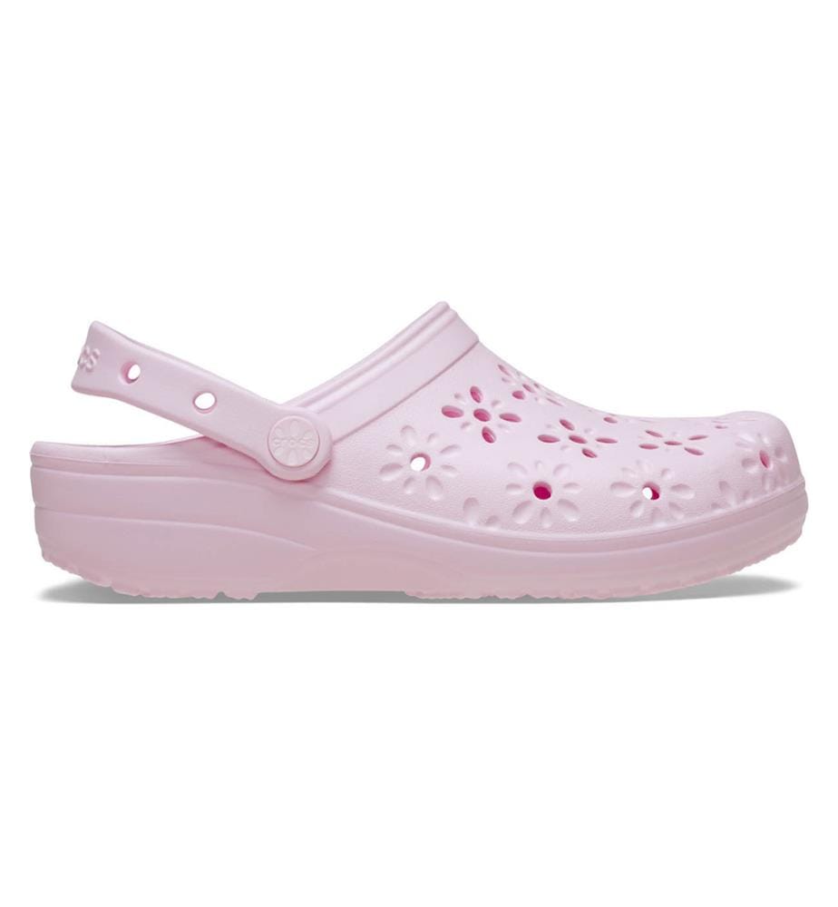 Classic Floral Cut Out Clogs - Rosa Milch