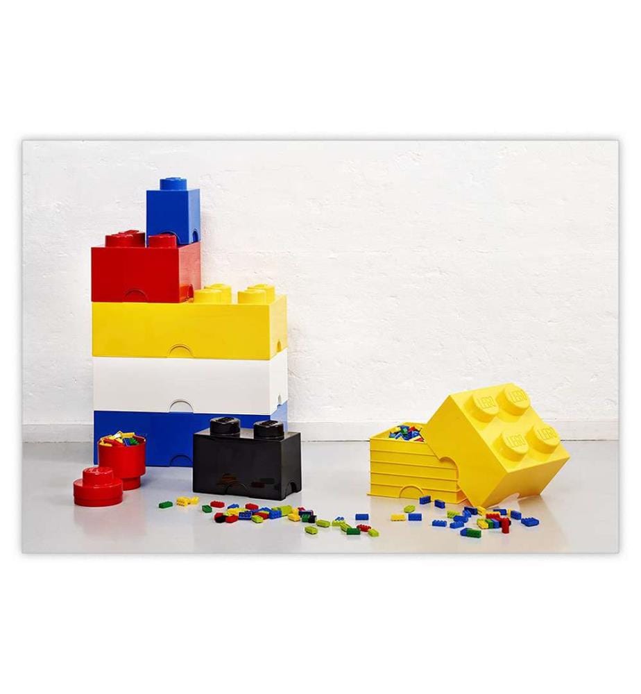 Mattone di stoccaggio a 4 blocchi - 250 x 250 x 180 mm - Giallo