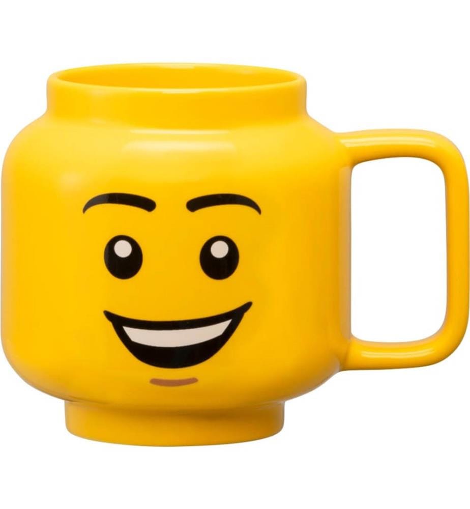 Happy Boy Large Ceramic Mug - Yellow