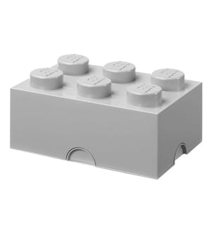 Storage Brick 6 Blocks - 375 x 250 x 180 mm - Light Grey