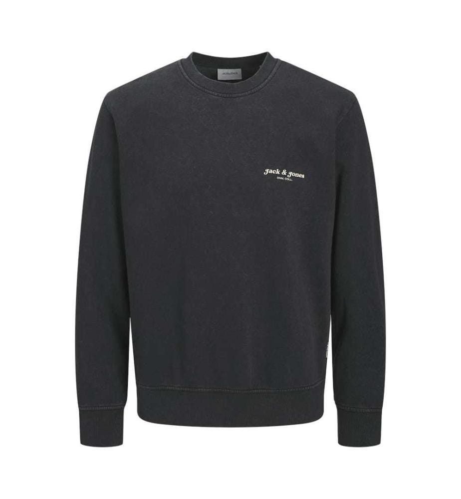 Sweat Crew Neck Print - Black