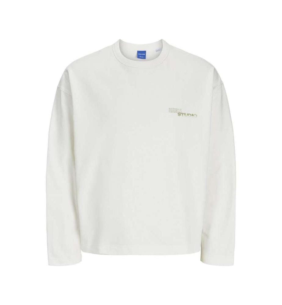 Sweat Crew Neck Back Print - Black