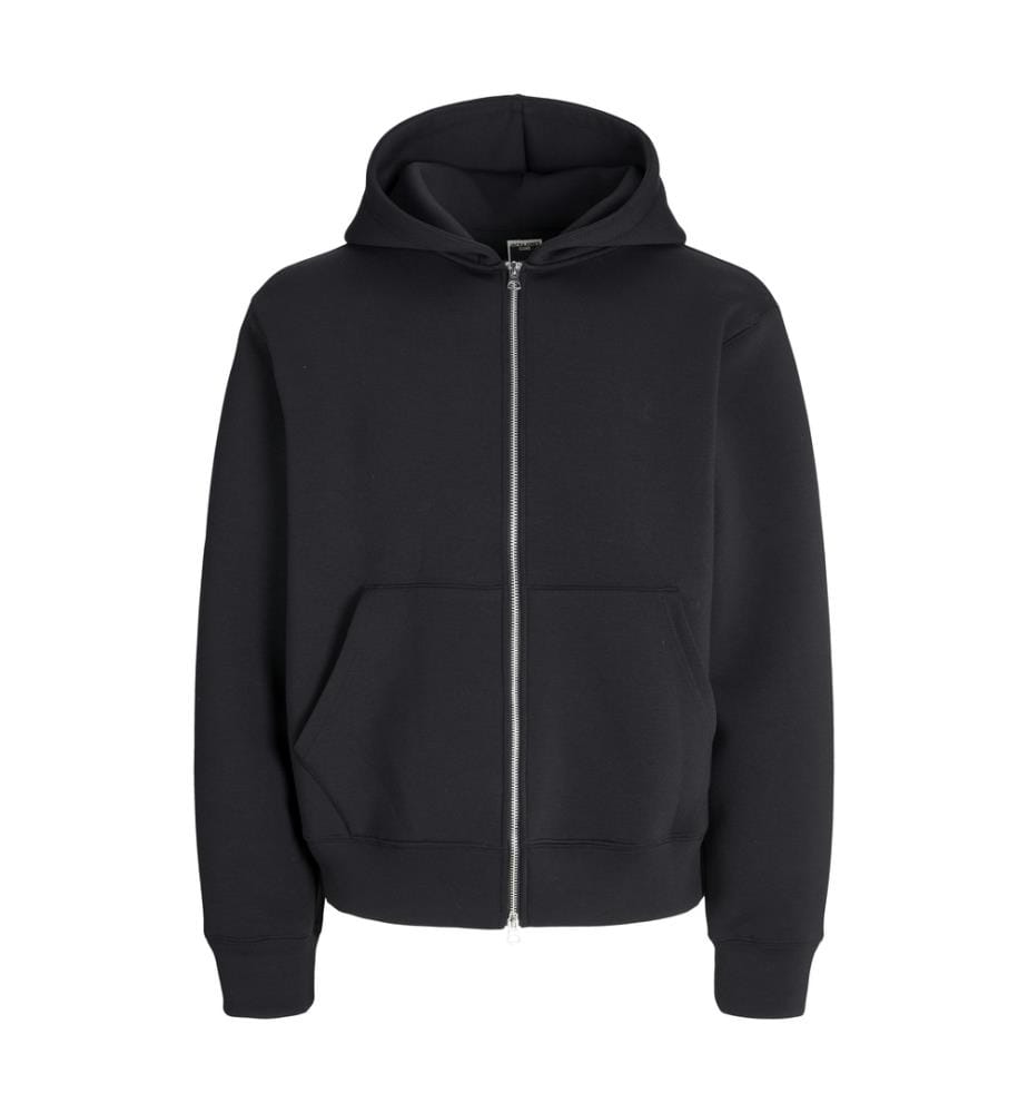 Sweat Hood Zip - Black