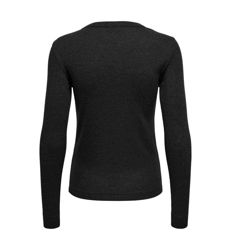 Top manica lunga - Nero