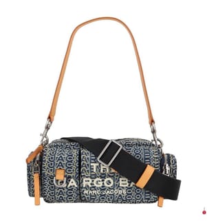 The Cargo Sac à bandoulière en denim avec monogramme - Sun Faded Denim