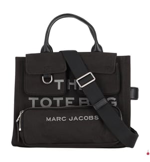 The Cargo Canvas Medium Tote Bag - Black