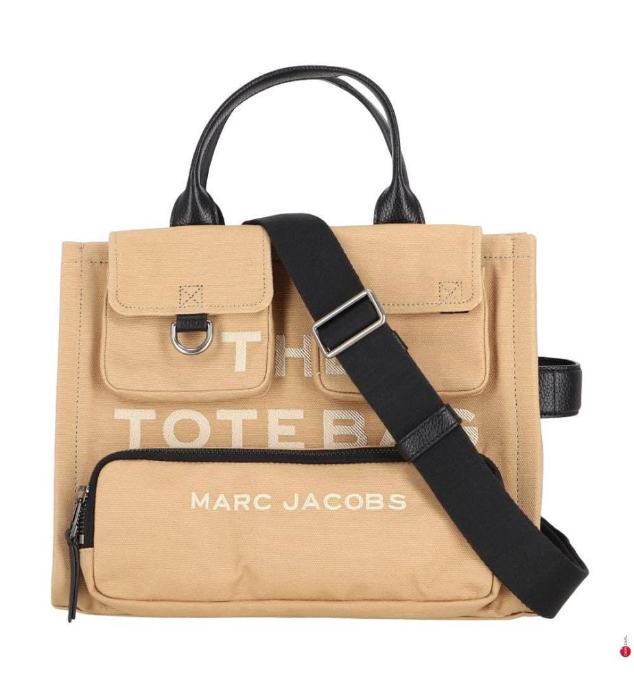 The Cargo Canvas Medium Tote Bag - Beige