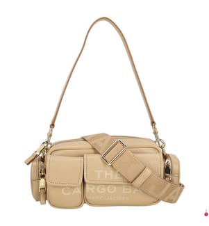 Sac Bandoulière The Leather Cargo Bag - Beige