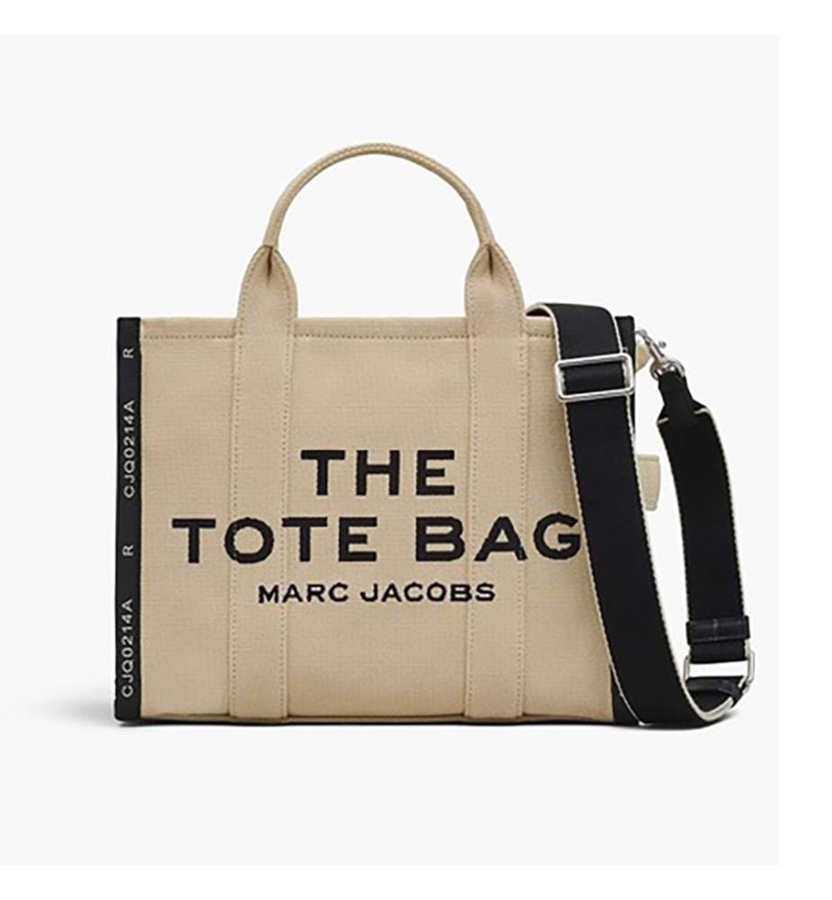 "The Jacquard Medium Tote Bag" Bag - Sable