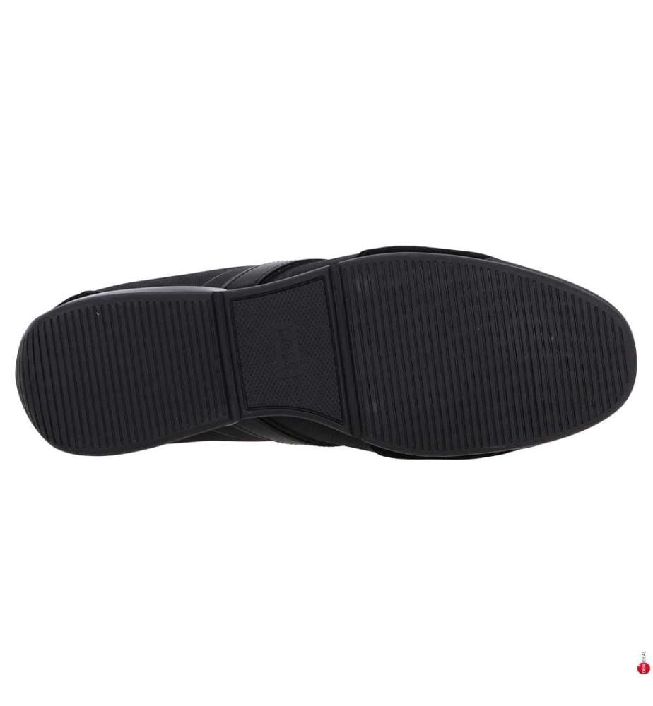 Sneaker aus Materialmix mit Kunstleder und Wildleder – Schwarz","detected_source_language":"FR