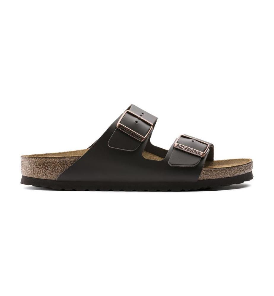 Sandales Arizona Cuir Naturel - Marron Foncé