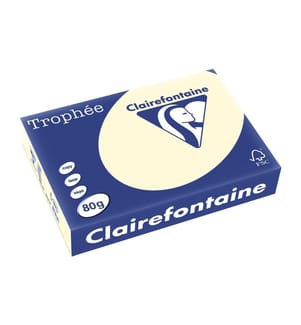 CLAIREFONTAINE - Kopierpapier Trophée A4, 80 g/m², sand, 500 Blatt